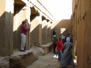 Inside small temple at Fayoum
