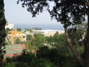 The Mediterranean Sea from campus of AUB