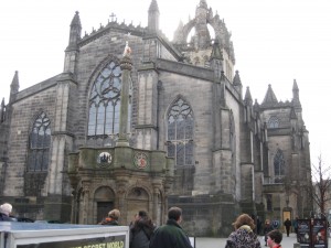 St. Giles church in the heart of Edinburgh